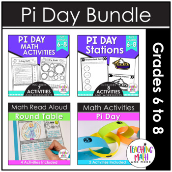Preview of Pi Day Activities Middle School Bundle