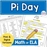 Pi Day Activities for Middle School - Print and Digital