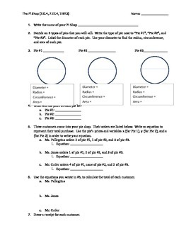 Preview of Pi Day Activity