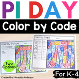 Pi Day Activity Color by Code for Elementary