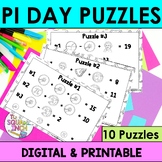 Pi Day Activity Puzzles - Pi Day WITHOUT Circumference and