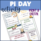 Pi Day All About Me PRINT & DIGITAL