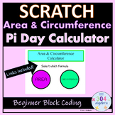 Pi Day Block Coding Lesson | Scratch Project | Area and Ci