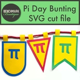 Pi Day Bunting Classroom Decor SVG files for cutting machi