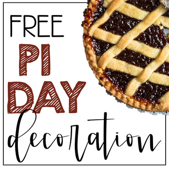 Preview of Pi Day (3.14) Celebration Decoration FREE