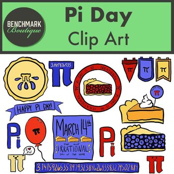 Preview of Pi Day Clip Art Pi Day Images PNG Math Clip Art Pi Illustrations for Math PNG