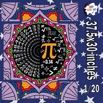 Preview of Pi Day Collaborative Coloring Posters Activities & Crafts