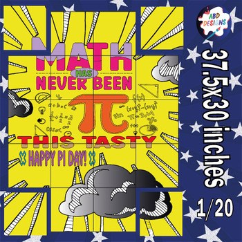 Preview of Pi Day Collaborative Coloring Posters Activities & Crafts