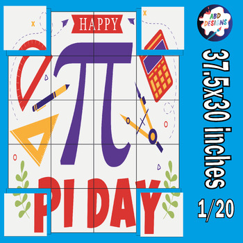 Preview of Pi Day Collaborative Coloring Posters Activities & Crafts