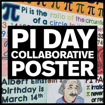 Preview of Pi Day Poster - Collaborative Pi Day Activity - Math Classroom Decor