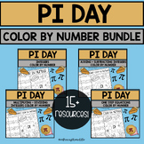 Pi Day Color By Number Activities for Middle School Math -
