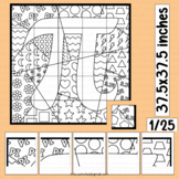 Pi Day Coloring Pages Bulletin Board Collaborative Poster 
