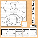 Pi Day Coloring Pages Collaborative Poster Bulletin Board 