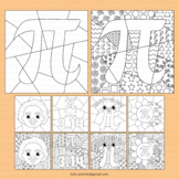 Pi Day Coloring Pages Math Activities Bulletin Board Pop A