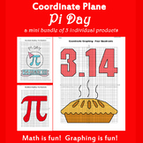 Pi Day Coordinate Plane Graphing Picture: Bundle 3 in 1