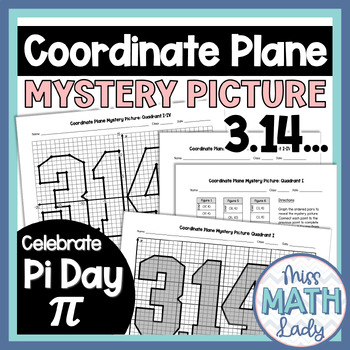 Preview of Middle School Math Sub Plans Coordinate Plane Mystery Picture Graphing Activity