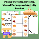 Pi Day Cutting, Visual, Fine Motor Activity Packet