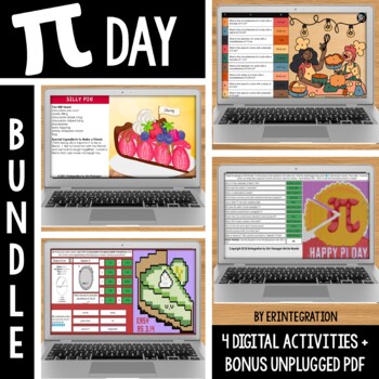 Preview of Pi Day Digital Activity BUNDLE | Google Classroom | Unplugged Bonus