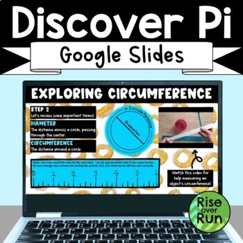 Preview of Pi Day Digital Math Activity for Discovering Pi in Middle School
