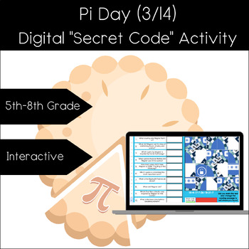 Preview of Pi Day Digital Secret Code Activity, Pi Day Activities, Pi Day Math Activities,