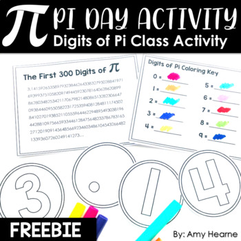Preview of Pi Day Digits Activity | FREE