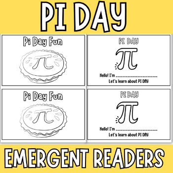 Preview of Pi Day  Emergent Reader Book, Informational Reader-pi day high school activities