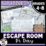 Pi Day Escape Room Game Activity | Pirate & Circle Themed 