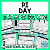 Pi Day Escape Room Stations - Reading Comprehension Activi