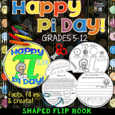 Pi Day Activity for Middle School and High School Flip Book