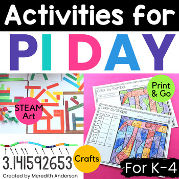 Preview of Pi Day Activities ⭕ Circle Math and Art Fun for Elementary ⭕