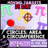 Pi Day Game - Circumference & Area of Circles Digital Math
