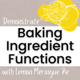 Pi Day Lemon Meringue Pie to Demonstrate Baking Ingredient