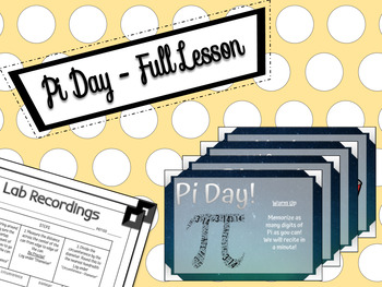 Preview of Pi Day Lesson | EDITABLE