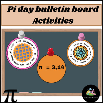 Preview of Pi Day,March / Math Bulletin Board Activities -craft Activities 6th -12th