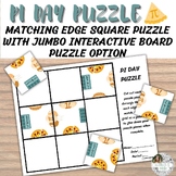 Pi Day Matching Edge Square Puzzle! Cut and Paste