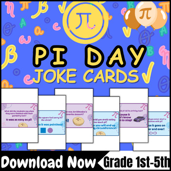 Preview of Pi Day Math Activities - Pi Day Joke Cards - Pi Day Activities