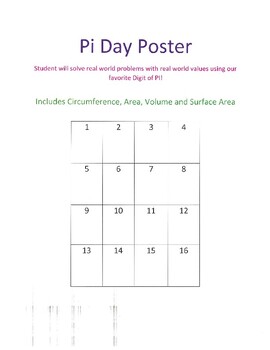 Pi Day Math Activity Poster by PROBLEMATHIC | Teachers Pay Teachers