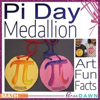 Preview of Pi Day Medallion Craft and Activities