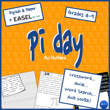 Preview of Pi Day NO PREP Passage & Activities