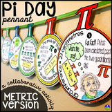 Pi Day Math Pennant Activity METRIC VERSION