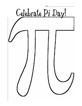 Preview of Pi Day - Pi Figure coloring sheet