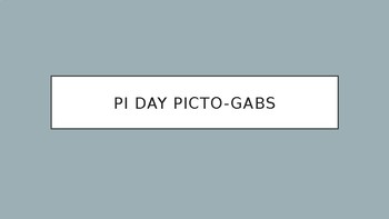 Preview of Pi Day Picto-Gabs (Mad Gab Game with Pictures)