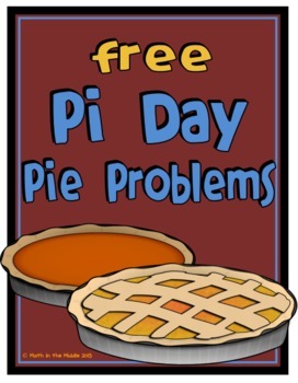 Preview of FREE Pi Day Area & Circumference Middle School Math Word Problems