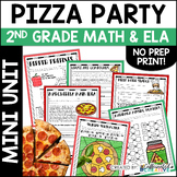 Pizza Math and Reading Print Worksheets Activities Pi Day 