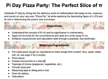 Preview of Pi Day Pizza Party: A Delicious Slice of Math