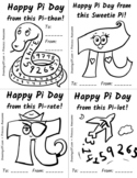 Pi Day Printables: Black and White Pi Cartoons for Colorin
