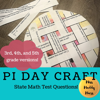 Preview of Pi Day Project- State Testing Review