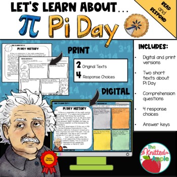 Preview of Pi Day Read and Respond (Digital or Print)