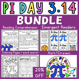 Pi Day Reading Comprehension, Emergnet Reders, Hat, and Mo
