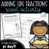 Pi Day Fourth Grade Math Activity - Scoot Game - Adding Li